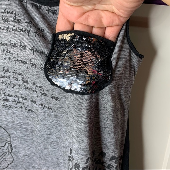 Girl’s Star Wars Reversible Sequins Tank Top - Picture 7 of 13